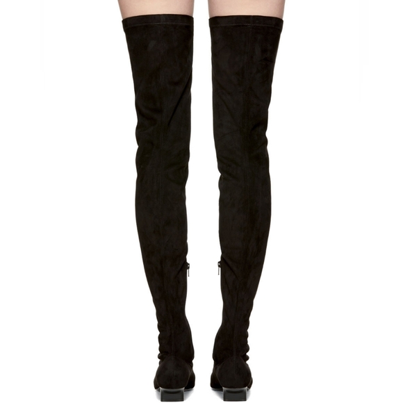 Stella McCartney Black Over the Knee Boots - Picture 3 of 11